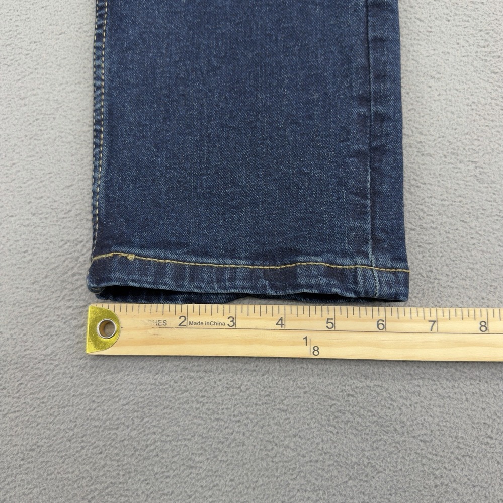 DKNY Bedford Slim Jeans Mens 30x30 Blue Dark Wash 5 Pocket Stretch Whiskered - Picture 8 of 10